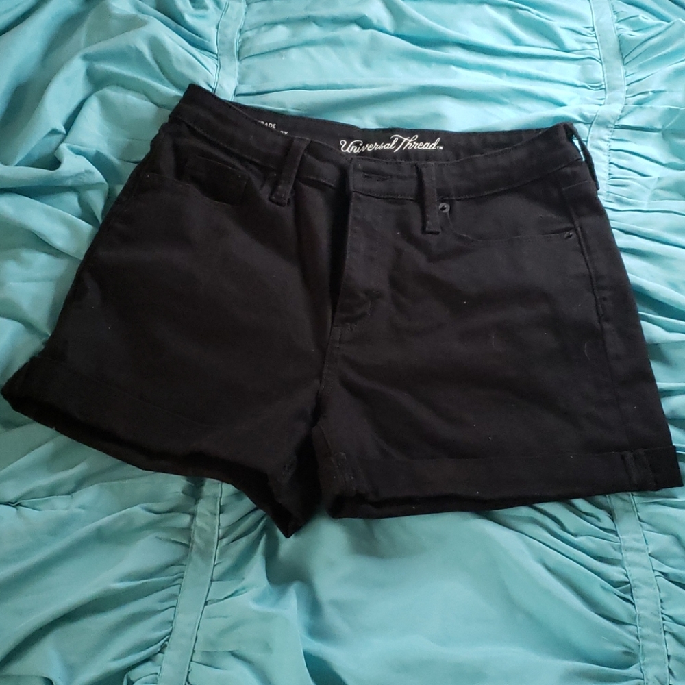 High rise jean shorts